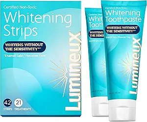Lumineux Whitening Duo Set – Peroxide Free - Enamel Safe for Whiter Teeth – includes 21 White... | Amazon (US)