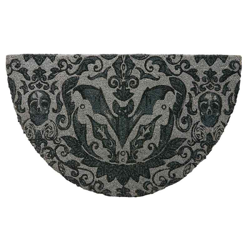 Gothic Bat Slice Coir Mat, 18x30 | At Home