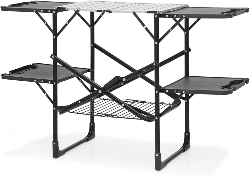 Magshion 52" Foldable Camping Table for Outdoor Grill Cooking Lightweight Camp Aluminum Portable ... | Amazon (US)