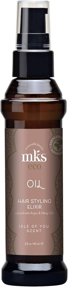 MKS eco Oil - Hair Styling Elixir - Moroccan Argan Oil, Hemp Seed Oil - Moisturize & Nourish Hair... | Amazon (US)