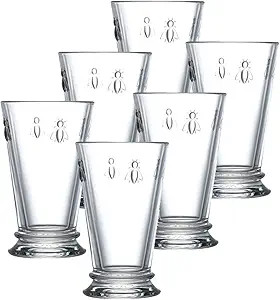 La Rochere Napoleon Bee Glasses Set Of 6 – 11.5 oz, Old Fashioned Glasses w/ The French Bee Emb... | Amazon (US)