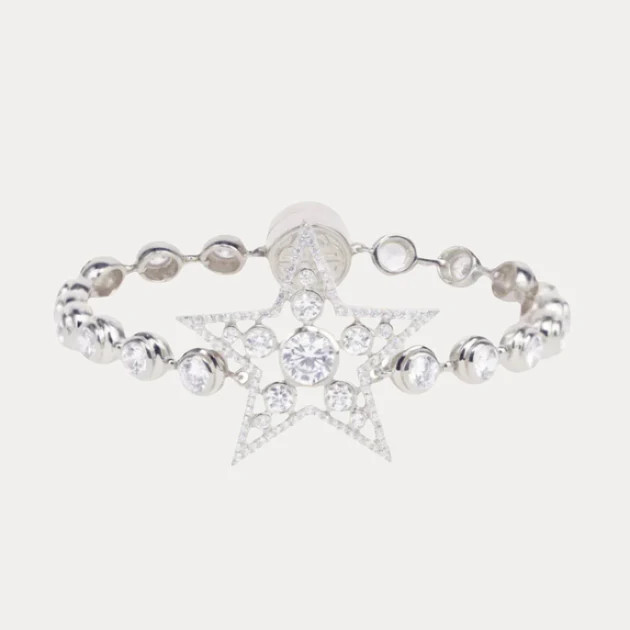 Star Bracelet - Silver/White | BuDhaGirl