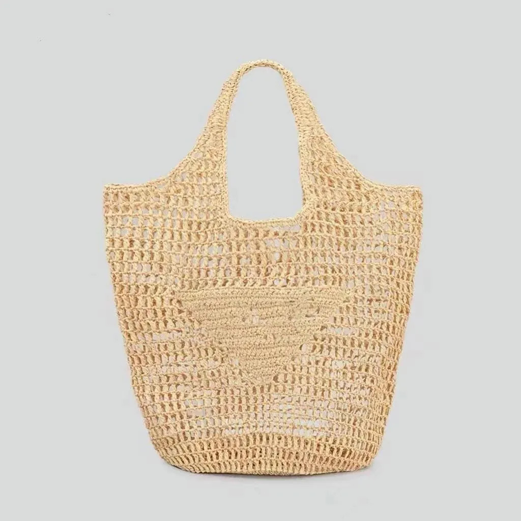 Summer Beach Travel Bags Raffia Straw Wicker Totes Bag Women Luxury Designer Fashion Paris Woven ... | DHGate
