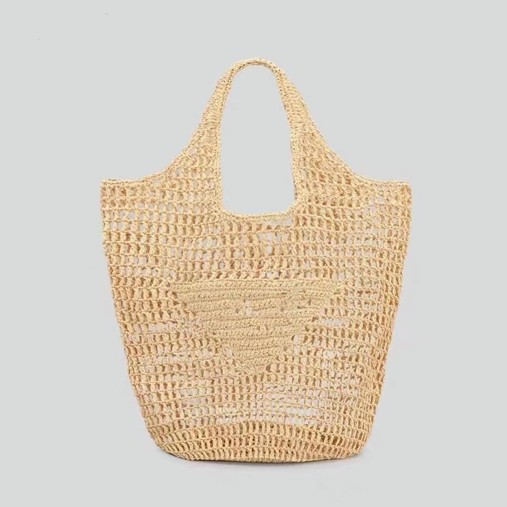 Summer Beach Travel Bags Raffia Straw Wicker Totes Bag Women Luxury Designer Fashion Paris Woven ... | DHGate