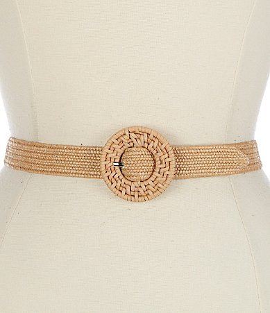 J.McLaughlin Mini Elizabeth Raffia Belt - M/L | Dillard's