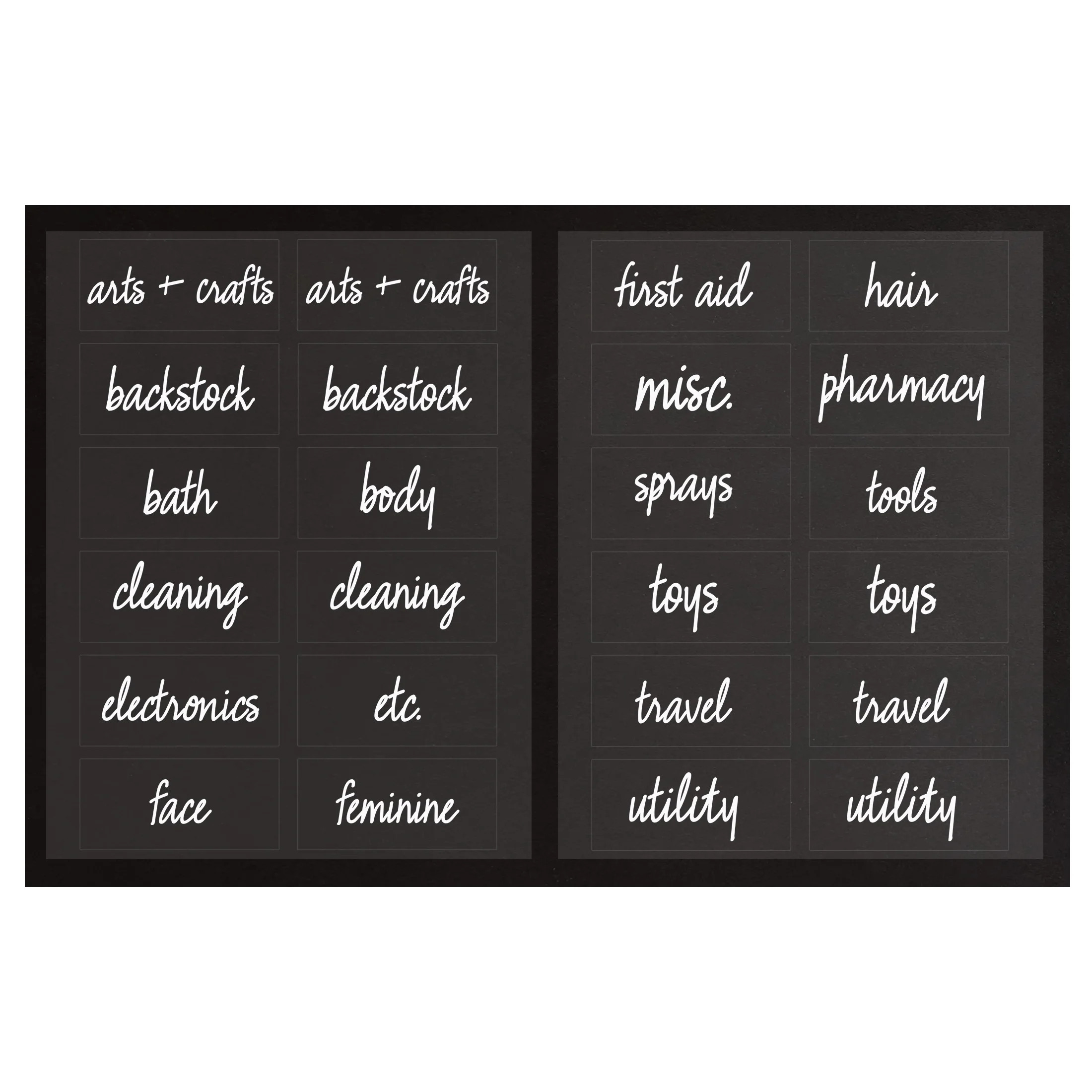 The Home Edit Clear Multipurpose Labels, Pack of 24 | Walmart (US)