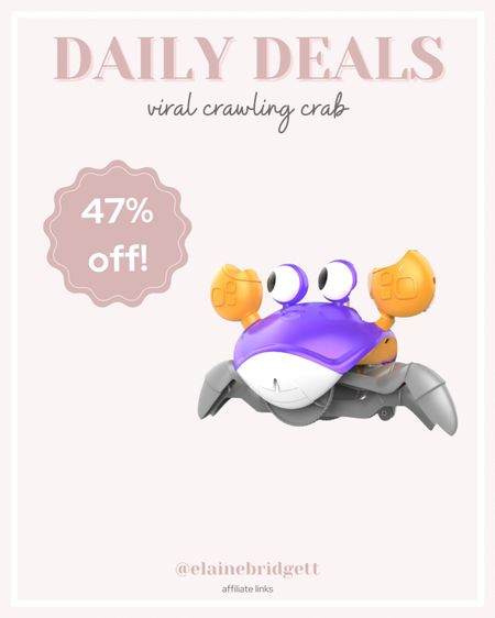 Viral crawling crab toddler and infant toy on sale!

Available in 5 colors

Baby toys, toddler toys, infant toys, crawling crab toy, tummy time toys, learning to crawl, Amazon daily deals

#LTKbaby #LTKbump #LTKfamily