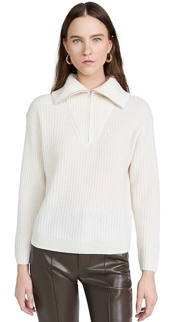 Cashmere Luxe Half Sweater | Shopbop