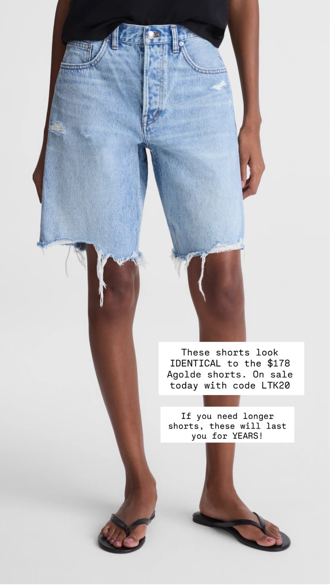 These Madewell shorts look identical to the $178 Agolde shorts. On sale today for $70! 

If you’re someone who like longer shorts or wears garments, these are the PERFECT length 

Use code LTK20 at checkout

#LTKxMadewell #LTKdayinmylife #LTKmomlife