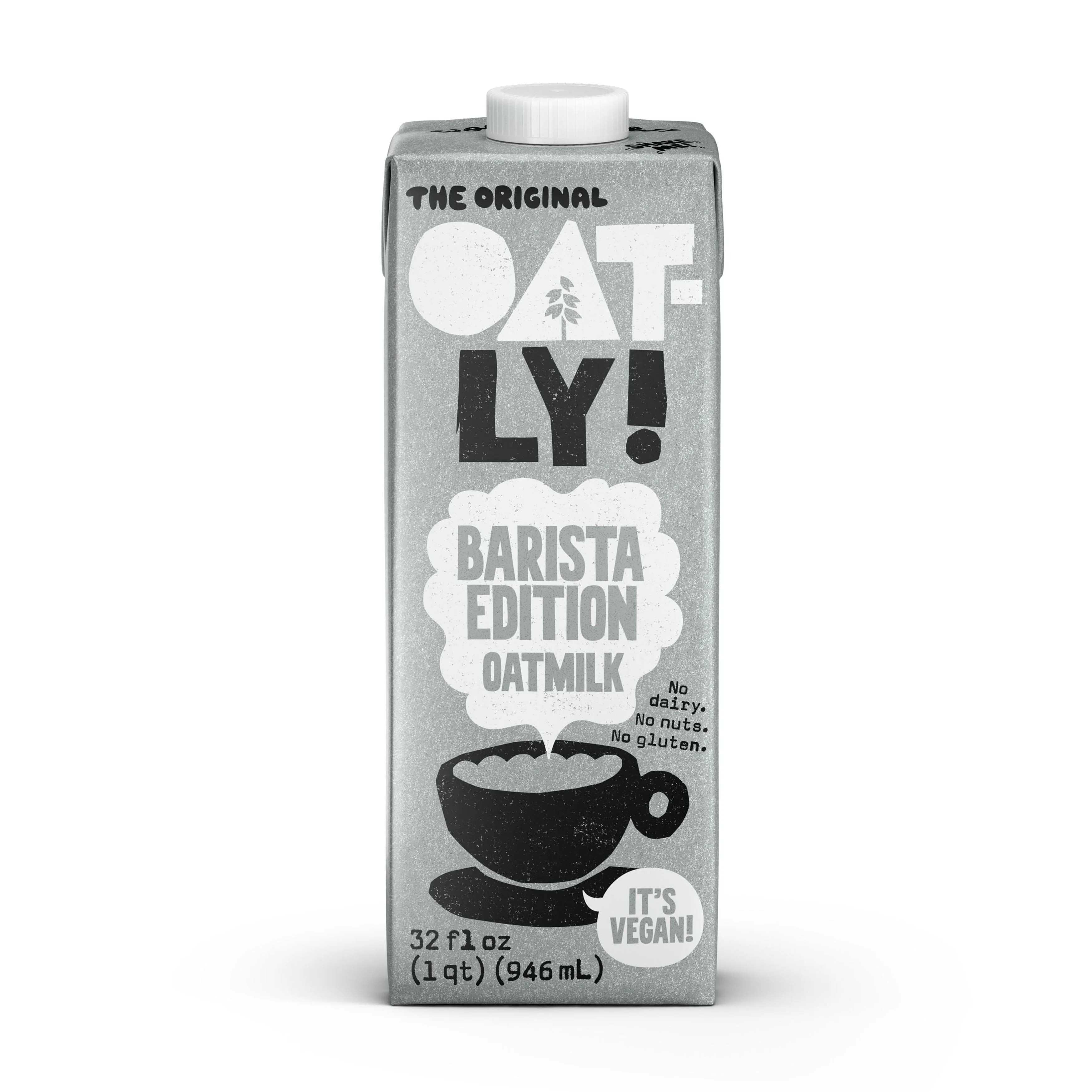 Oatly Ambient Barista Blend Oatmilk, Dairy-Free Milk, 32 fl oz Shelf-Stable Carton | Walmart (US)