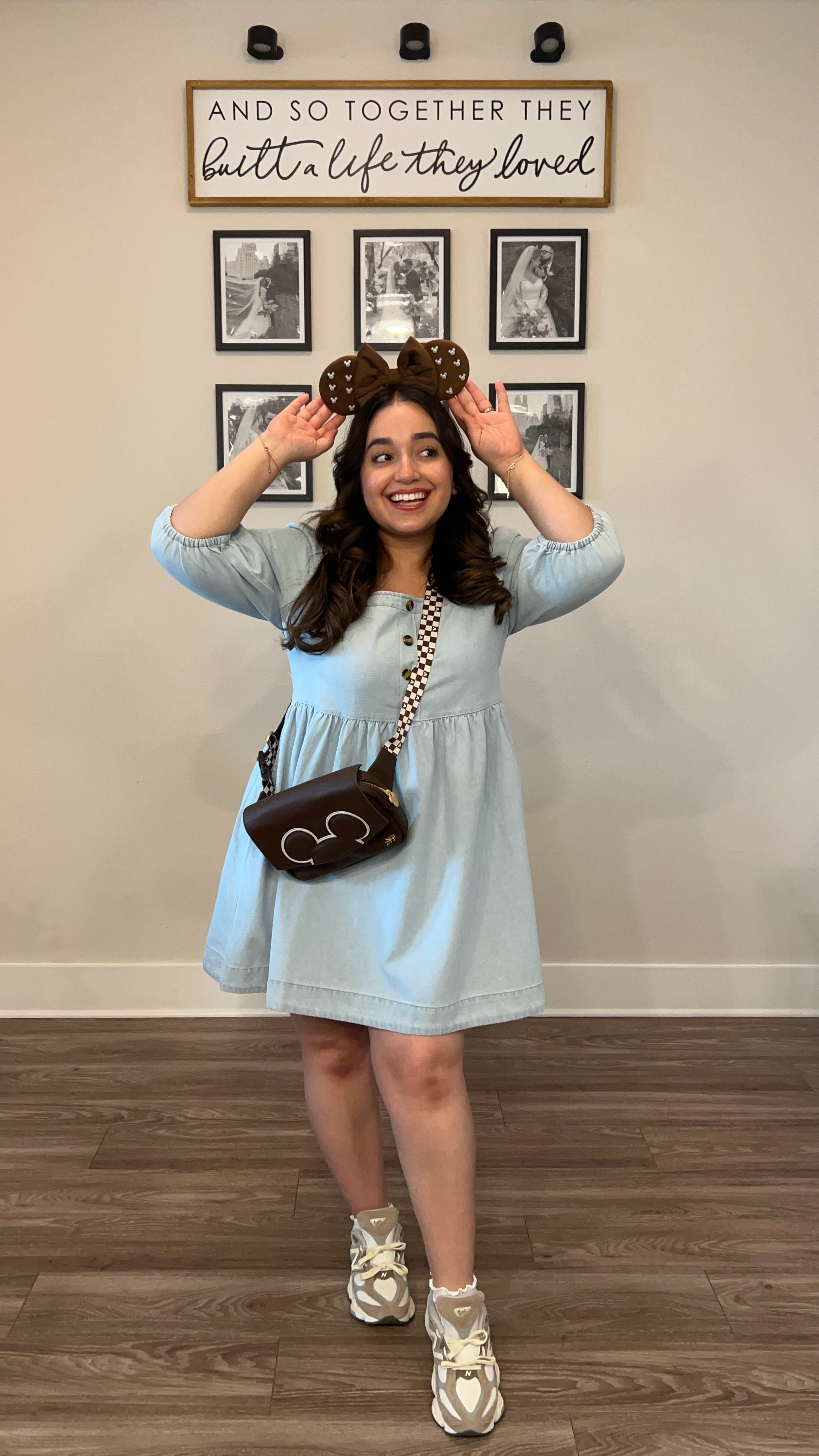 Bringing this neutral Minnie look to Magic Kingdom! ✨🐭🤎 Comfy, cute, and ready for a magical day! Feat. Hubby 🤭 

(The bag is from the Freshly Picked website 🫶🏼)
.
.
.
#disneystyle #magickingdom #neutralminnie #minnie #mickey #disney #disneyoutfit #disneyoutfitoftheday #disneybounding #disneybound #disneyoutfitsideas 

#LTKMidsize #LTKStyleTip #LTKFindsUnder50