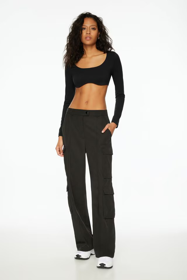 Utility Wide Leg Cargo Pants | Dynamite Clothing