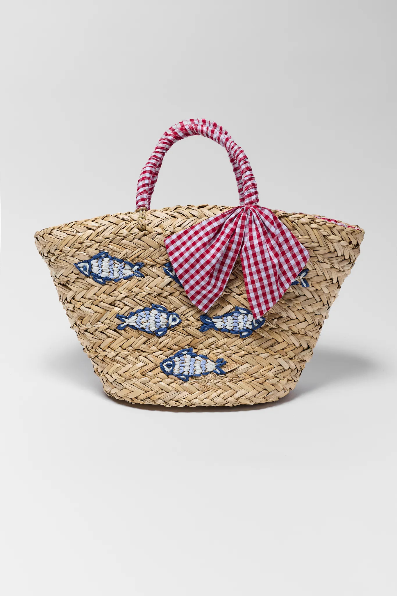 Straw Embroidered Tote Bag | Avara
