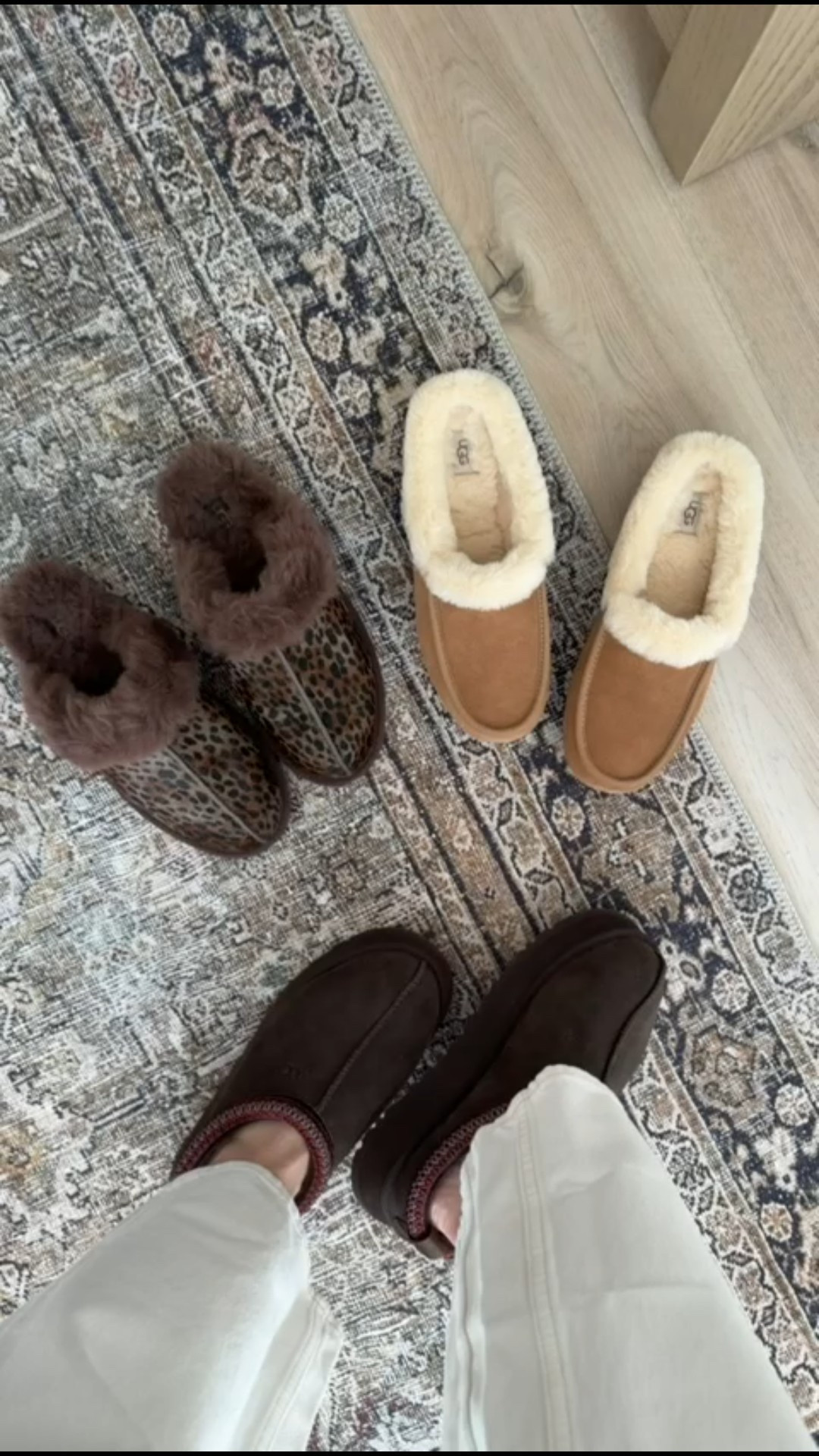 My new UGG shoes, UGG leopard print slippers, UGG micro boots, UGG mules, annabrstyle.

Outfit: Barrel jeans and sweater, Madewell 40% off your purchase, code EXTRA.

#LTKFindsUnder100 #LTKOver40 #LTKSaleAlert