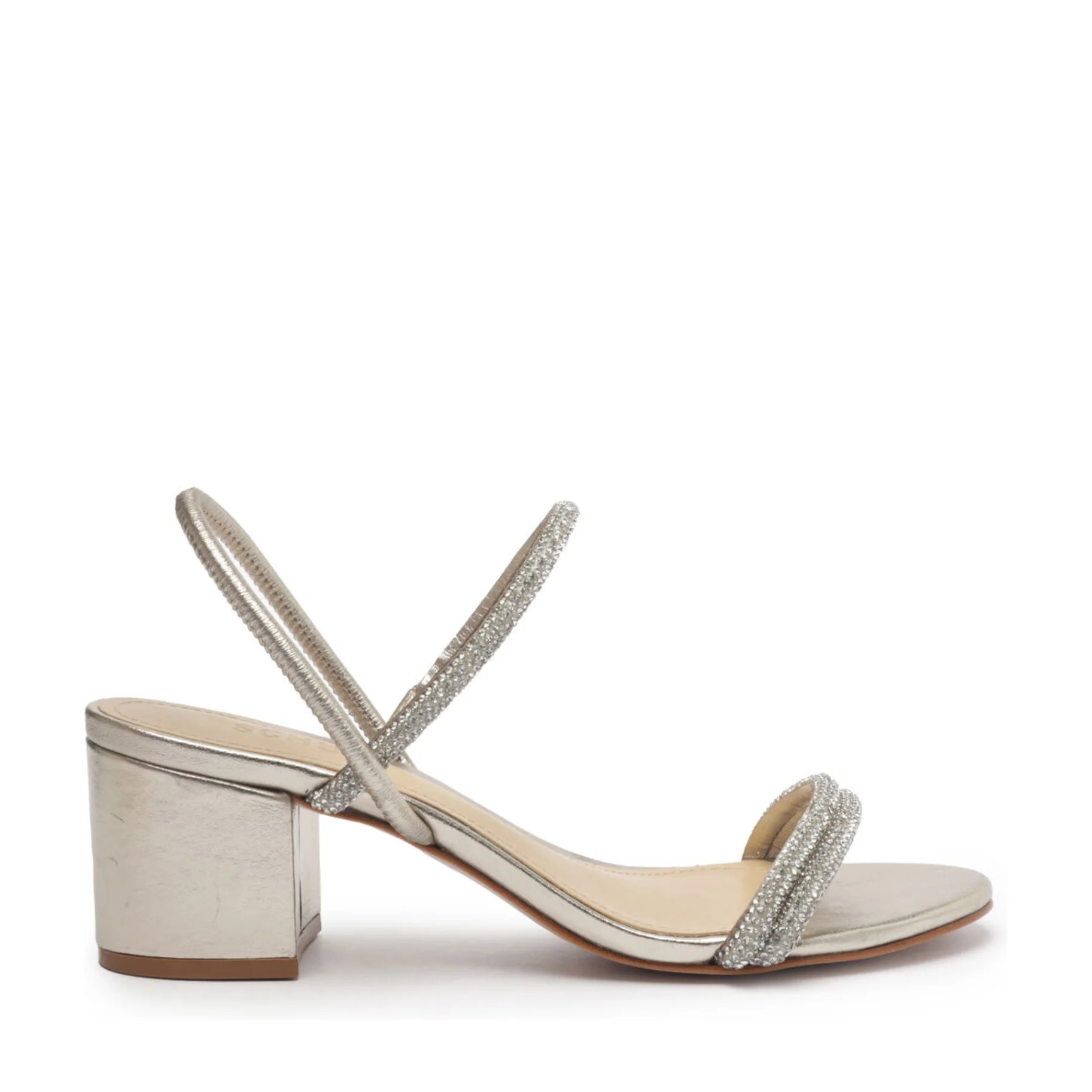 Whiteley Block Metallic Leather Sandal | Schutz Shoes (US)