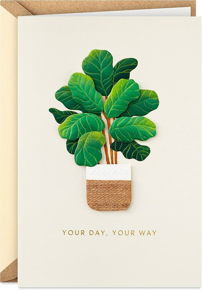 Hallmark Signature Card for Birthday, Thinking of You, Congrats, or Any Occasion (Your Day, Your ... | Amazon (US)