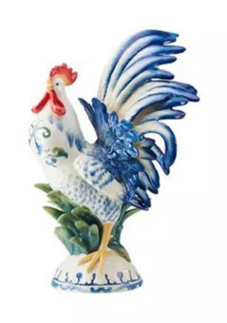 Fits and Floyd blue and white rooster 

#LTKhome #LTKsalealert #LTKGiftGuide