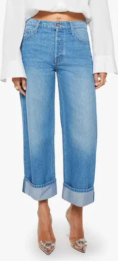 MOTHER SNACKS! The Smoothie Cuffed Crop Wide Leg Jeans | Nordstrom | Nordstrom
