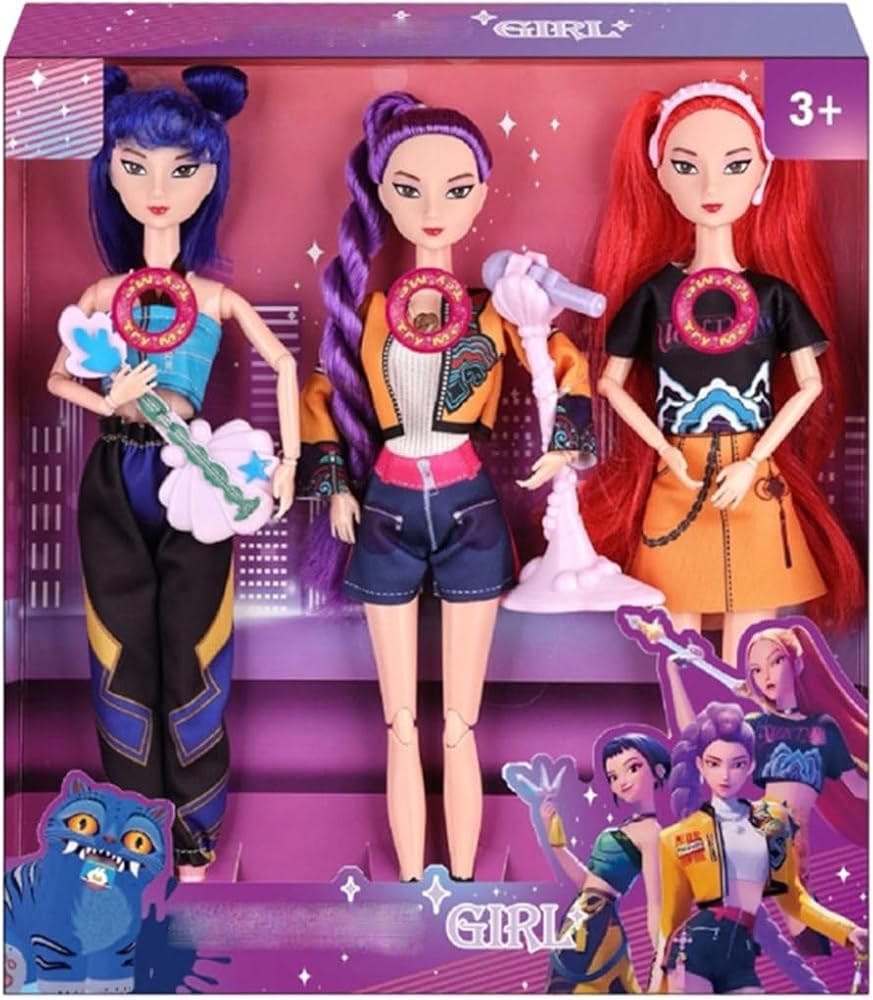 3 Pcs 11.5 inches Doll Figurine Set，K-pop Toys for Kids Girls, Dolls Collectible Toy Figure Hun... | Amazon (US)