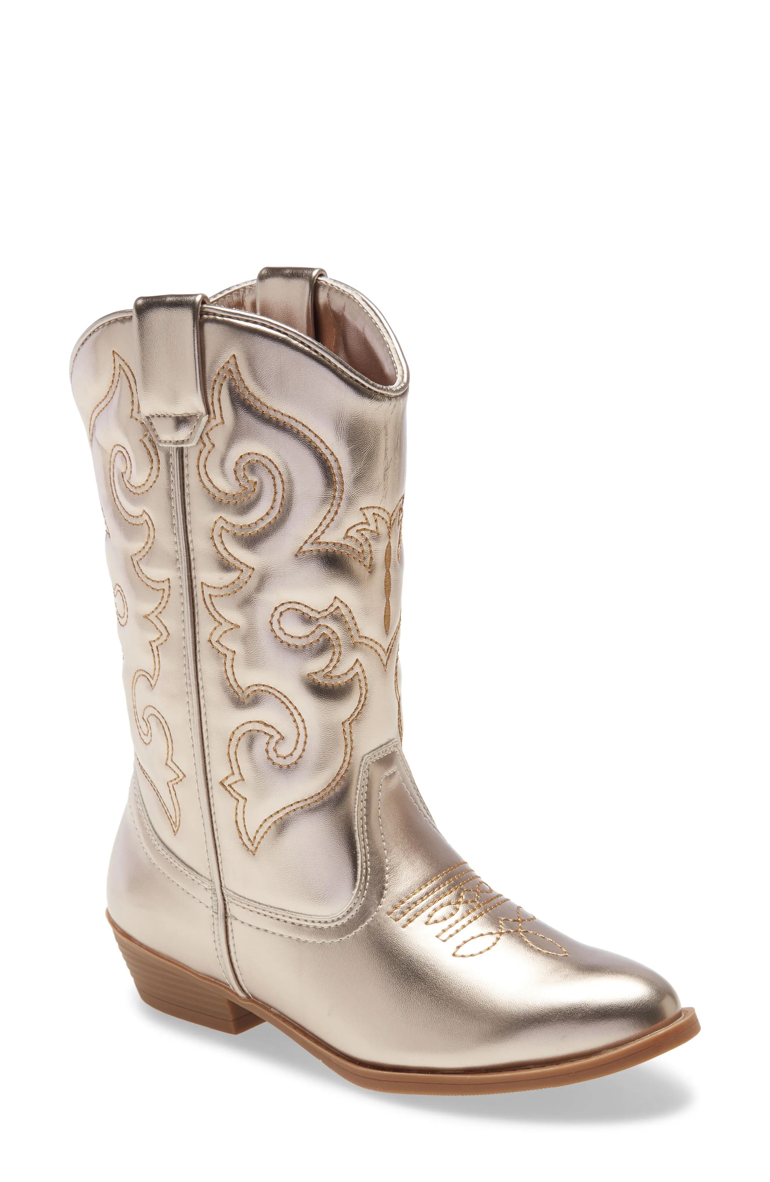 Tucker + Tate Cowboy Boot in Gold at Nordstrom, Size 5 M | Nordstrom