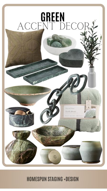 Green inspired accent decor for coffee tables, offices, bookshelves and more.  ☘️🍀💚

#LTKhome #LTKSeasonal