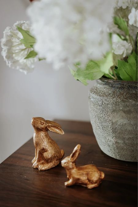 Bunny figurines for Easter decor 

#LTKSpringSale #LTKSeasonal #LTKhome