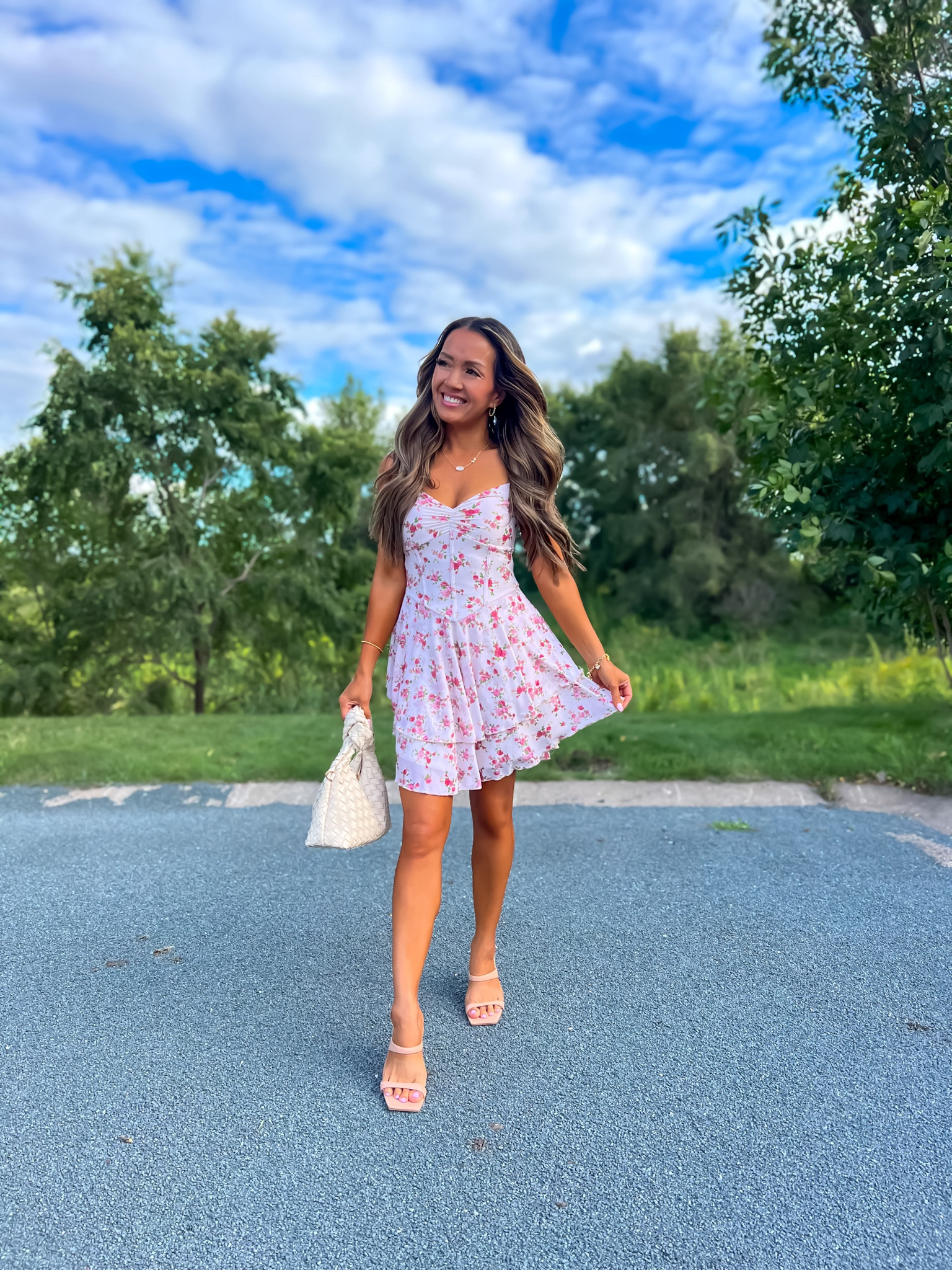 Floral corset dress - so cute and under $50! Wearing size XS 

#LTKSaleAlert #LTKFindsUnder50 #LTKFindsUnder100