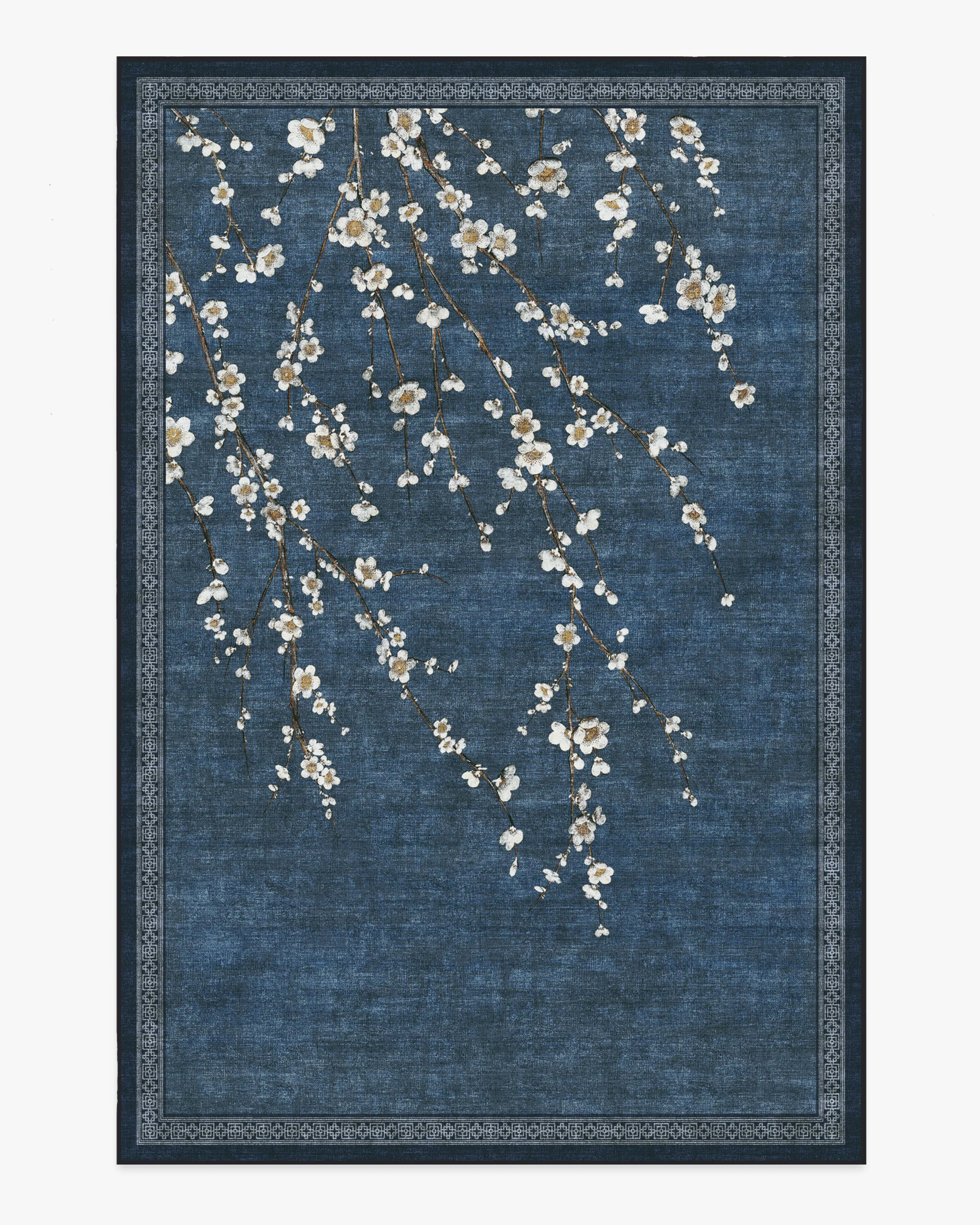 Gracie Sakura Indigo Tufted Rug | Ruggable | Ruggable