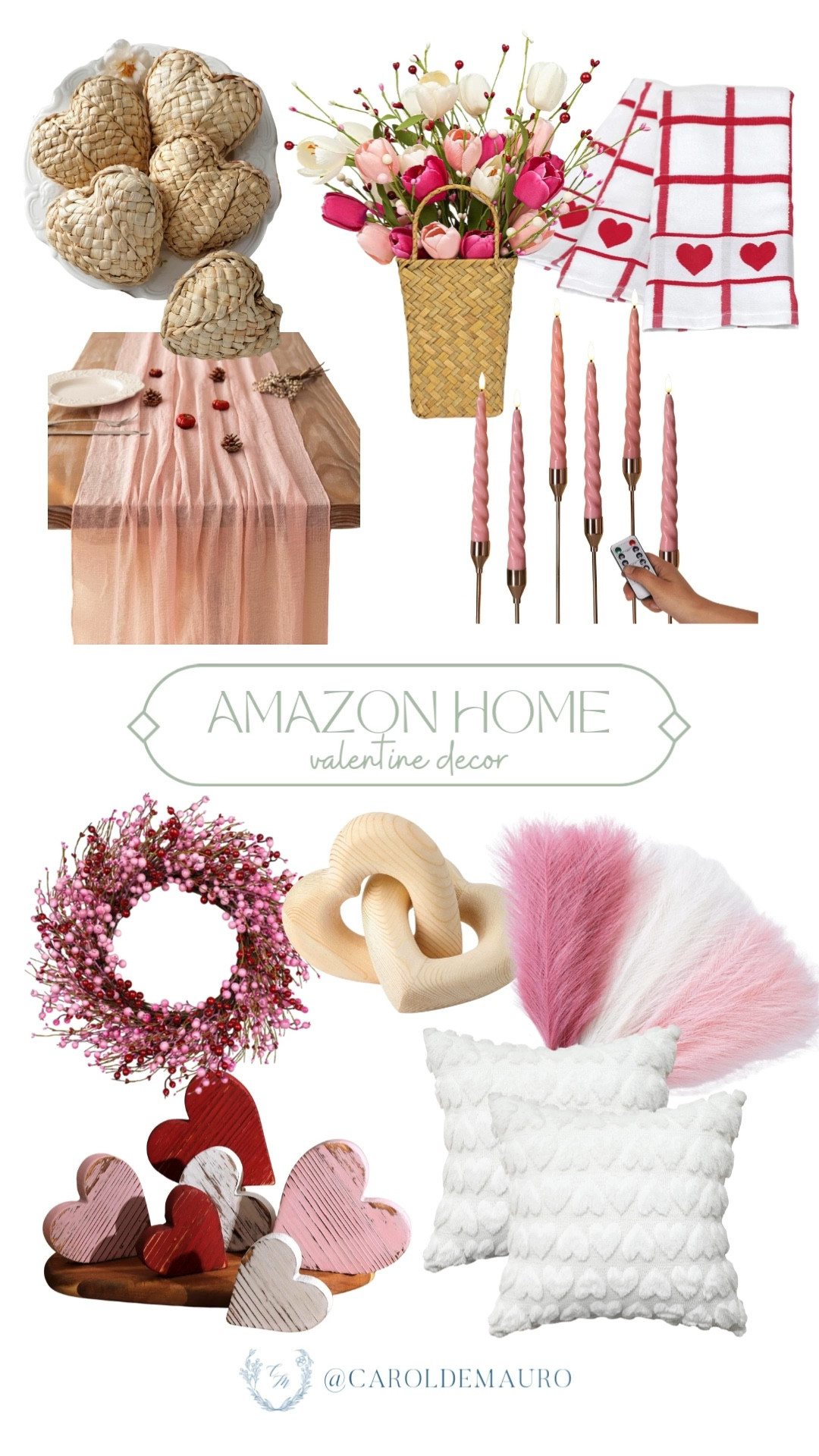 If you're planning a Valentine’s date night surprise, here's your go-to guide for setting up an amazing experience at home. Grab these cute pieces now before they all sell out.

amazon home, valentine decor, seasonal decor, pink aesthetic, hostess life, tablescape, dinner set up, interior design

#LTKFindsUnder50 #LTKHome #LTKSeasonal