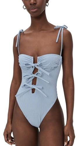 Montce Women's Classic Blue Stripe Trois One Piece, Classic Blue Stripe, XS | Amazon (US)