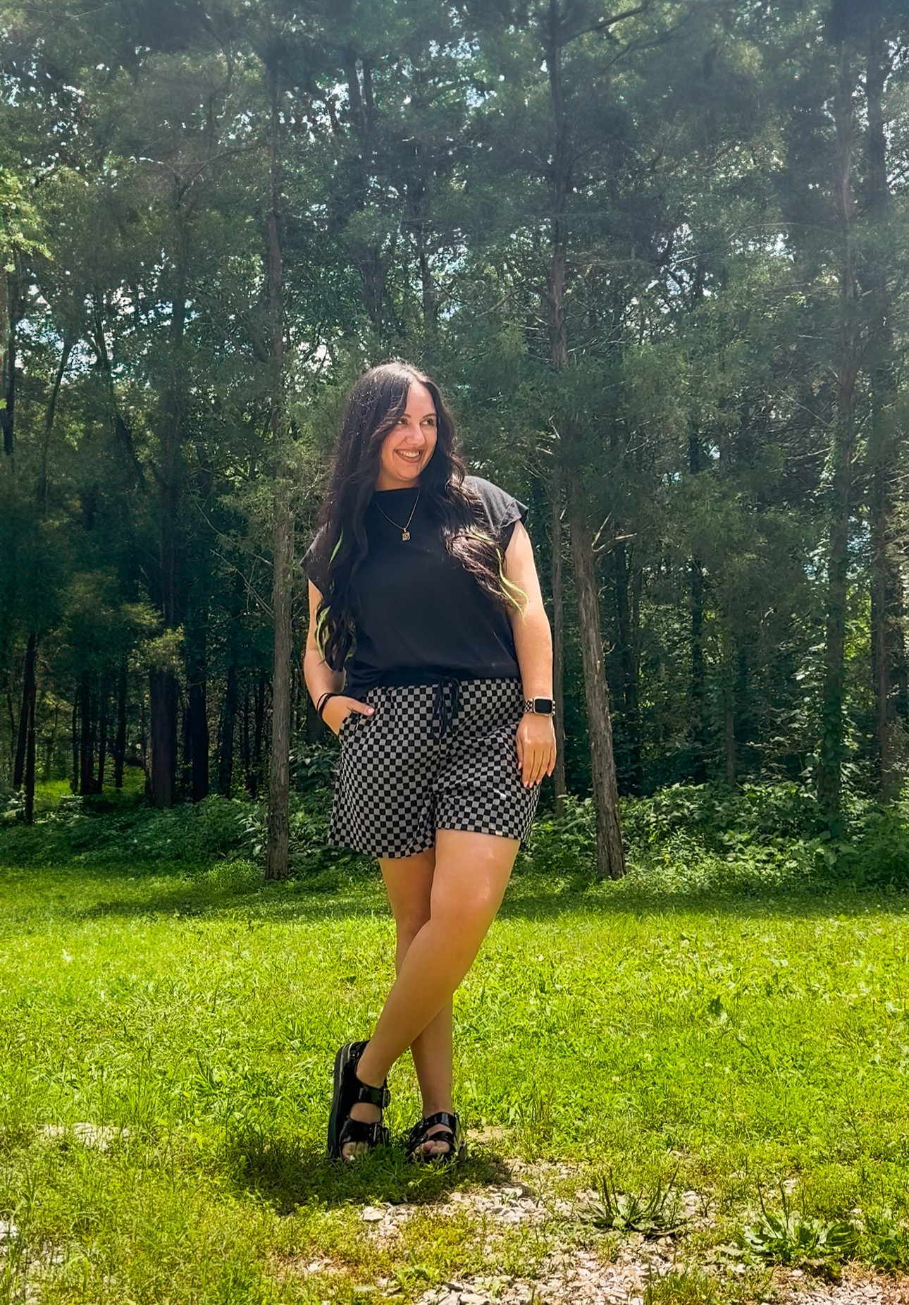 Outfit of the day 
I have literally worn these sandals every day since I got them. So comfy and cute!!!

Shorts are sold out from Laurie Bell’s but I tried to link some similar options.

#LTKStyleTip #LTKFindsUnder50 #LTKMidsize