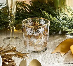 Snowflake Decal Cocktail Glasses - Set of 4 | Pottery Barn (US)