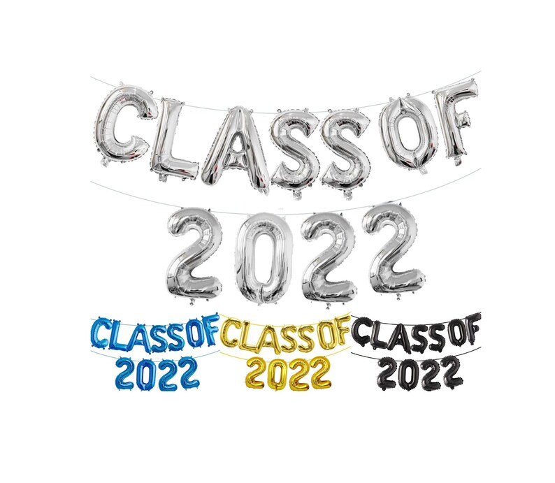 Class of 2022 Balloons Graduation Decor Foil Number Balloons Graduation Party Supplies Graduation... | Etsy (US)