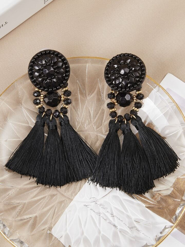 Tassel Decor Drop Earrings | SHEIN USA | SHEIN