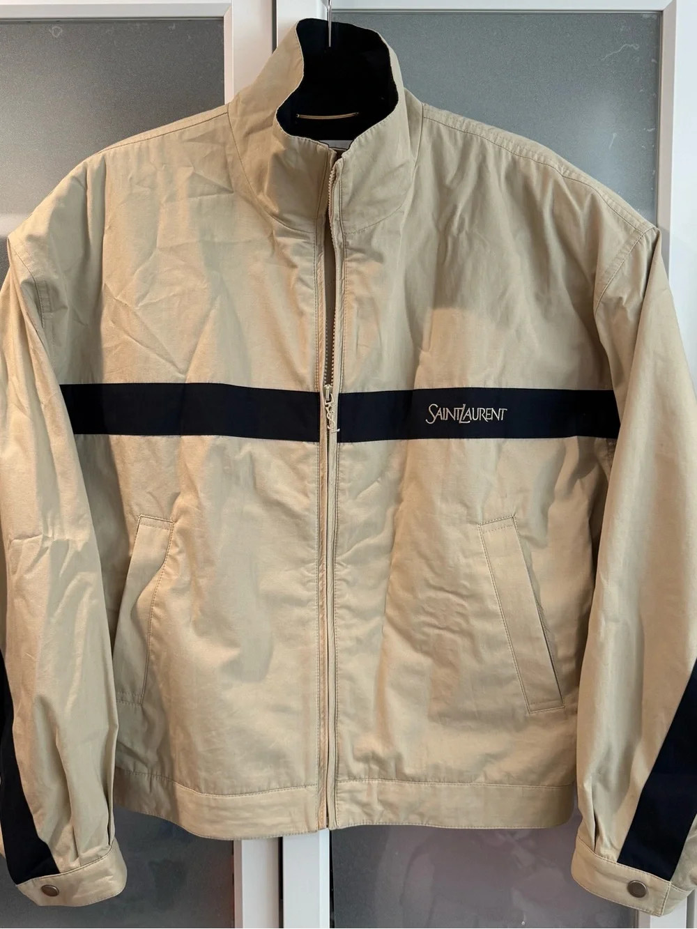 Saint Laurent Beige Windbreaker FR40 | Poshmark