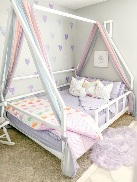 When my mom said she wanted my little girl to feel at home, she wasn’t kidding. This was such a fun renovation! This little girl bedroom is something I would have only dreamed about 🥹 this was a super affordable upgrade because most things are from Amazon, Etsy and IKEA! 

#LTKkids #LTKFind #LTKhome