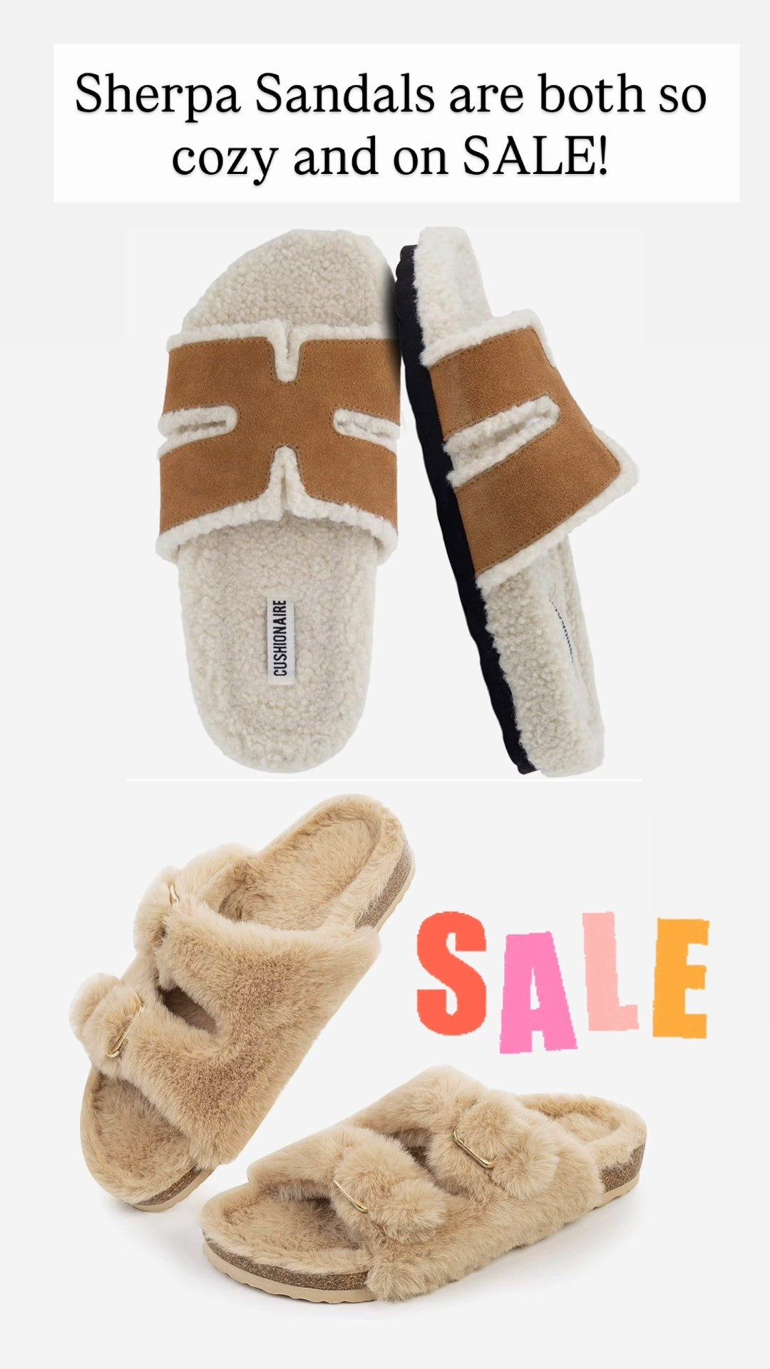 Sherpa sandals that are on sale!!!! 

#LTKSaleAlert