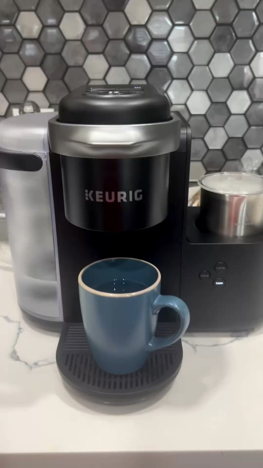 This has completely replaced my coffee shop runs. I can make a regular cup of coffee, espresso style drinks, cappuccinos, and lattes at home in just a few minutes. The built in milk frother gives hot or cold foam, so it’s perfect year round.

If you enjoy specialty coffee but don’t love paying coffee shop prices, this has been one of my favorite kitchen upgrades.

Audrie Dollins, Keurig K Cafe, Keurig coffee maker, coffee machine, single serve coffee maker, latte maker, cappuccino maker, espresso style coffee, milk frother, iced coffee maker, home coffee bar, coffee station, kitchen essentials, Amazon home, coffee lover.

#LTKfoodie #LTKOver40 #LTKHome
