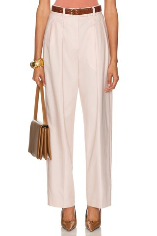 Cotton Pleated Trouser | FWRD 