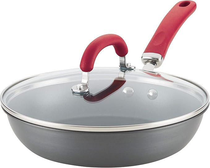 Rachael Ray Create Delicious Deep Hard Anodized Nonstick Frying Pan / Fry Pan / Hard Anodized Ski... | Amazon (US)