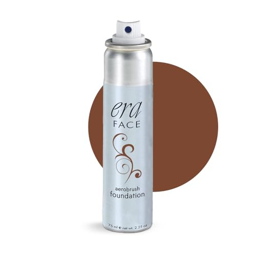 ERA Face spray makeup (R10 - Cocoa, 2.25 oz) - airbrush foundation, everyday, buildable, professional spray on cosmetics by Era Beauty | Amazon (US)