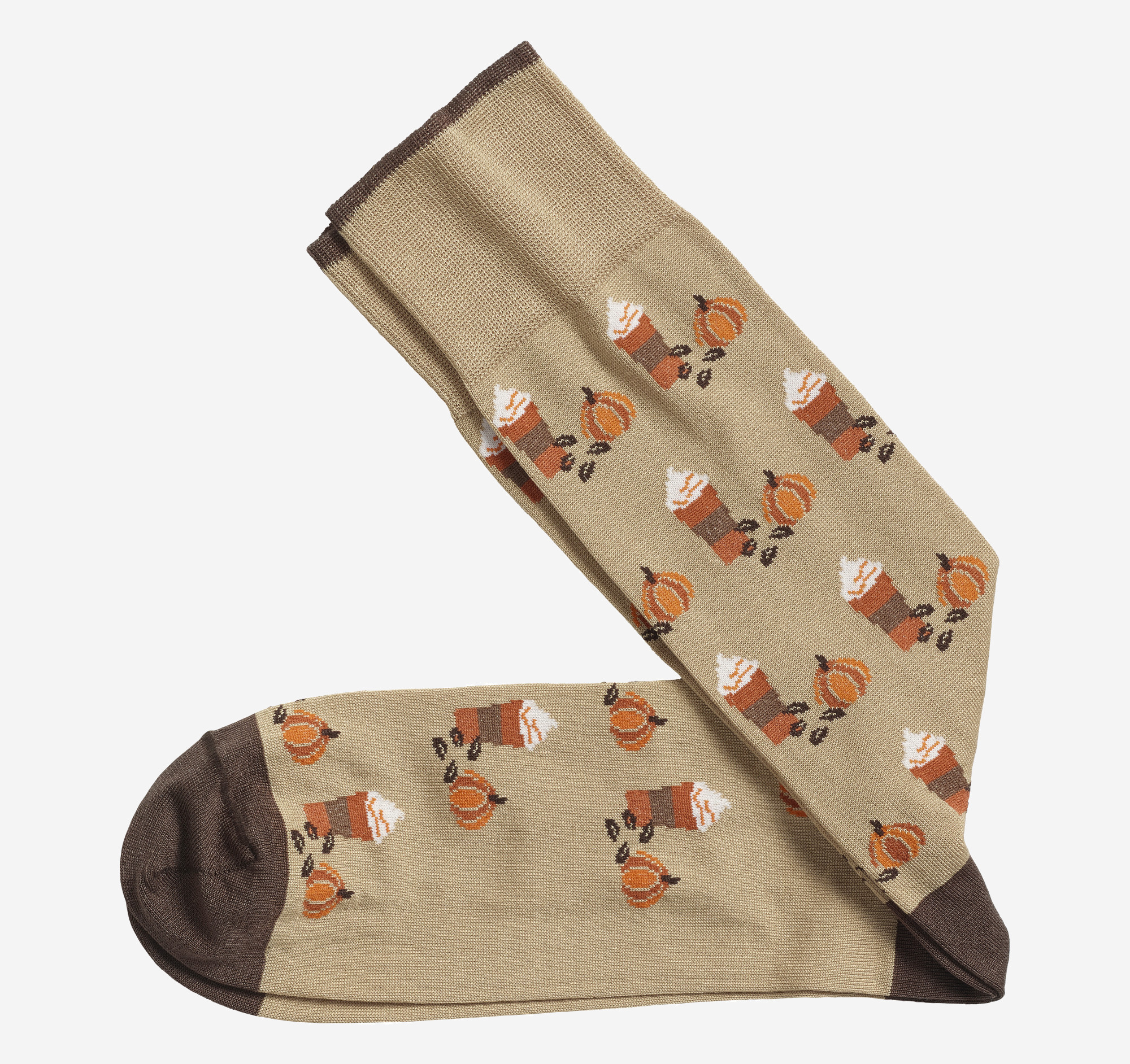 Pumpkin Spice Latte Socks | Johnston & Murphy
