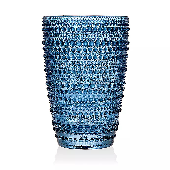 Lumina Hobnail High Ball Glasses in Blue (Set of 4) | Bed Bath & Beyond | Bed Bath & Beyond
