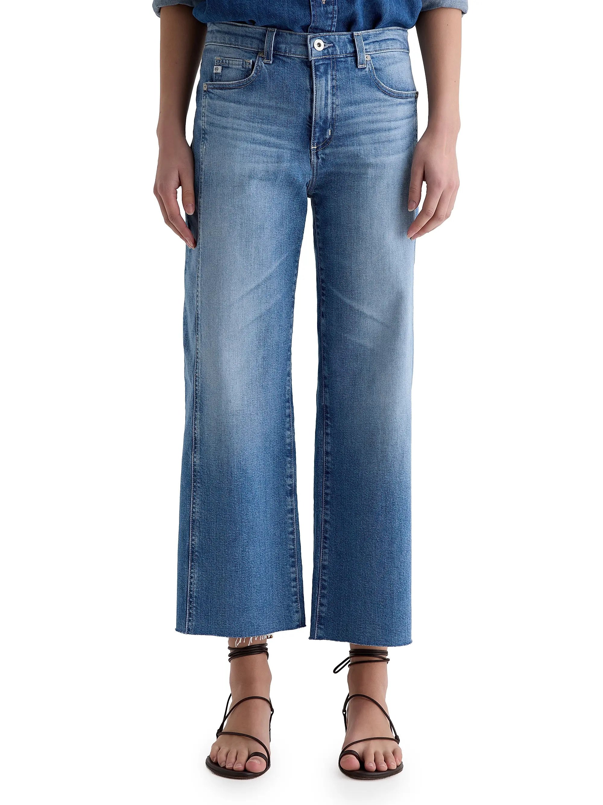 Saige Wide-Leg Crop Jeans | Saks Fifth Avenue