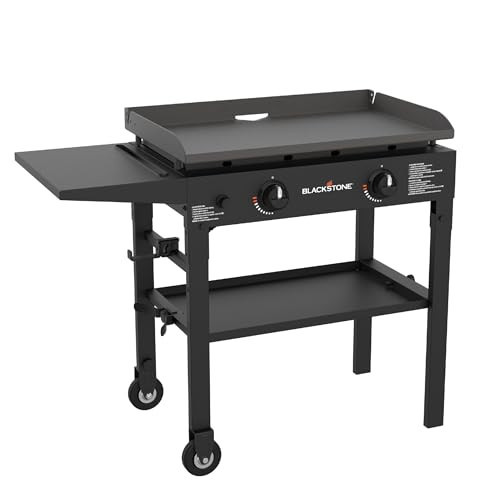 Blackstone Flat Top Gas Grill Griddle 2 Burner Propane Fuelled Rear Grease Management System, 1517, Outdoor Griddle Station for Camping, 28 inch | Amazon (US)