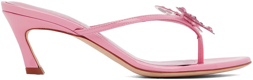 Pink Butterfly 119 Heeled Sandals | SSENSE
