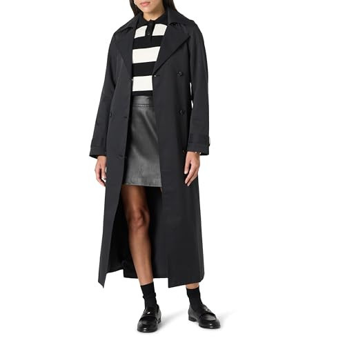 The Drop Women’s Emilia Elongated Trench, Black, S | Amazon (US)