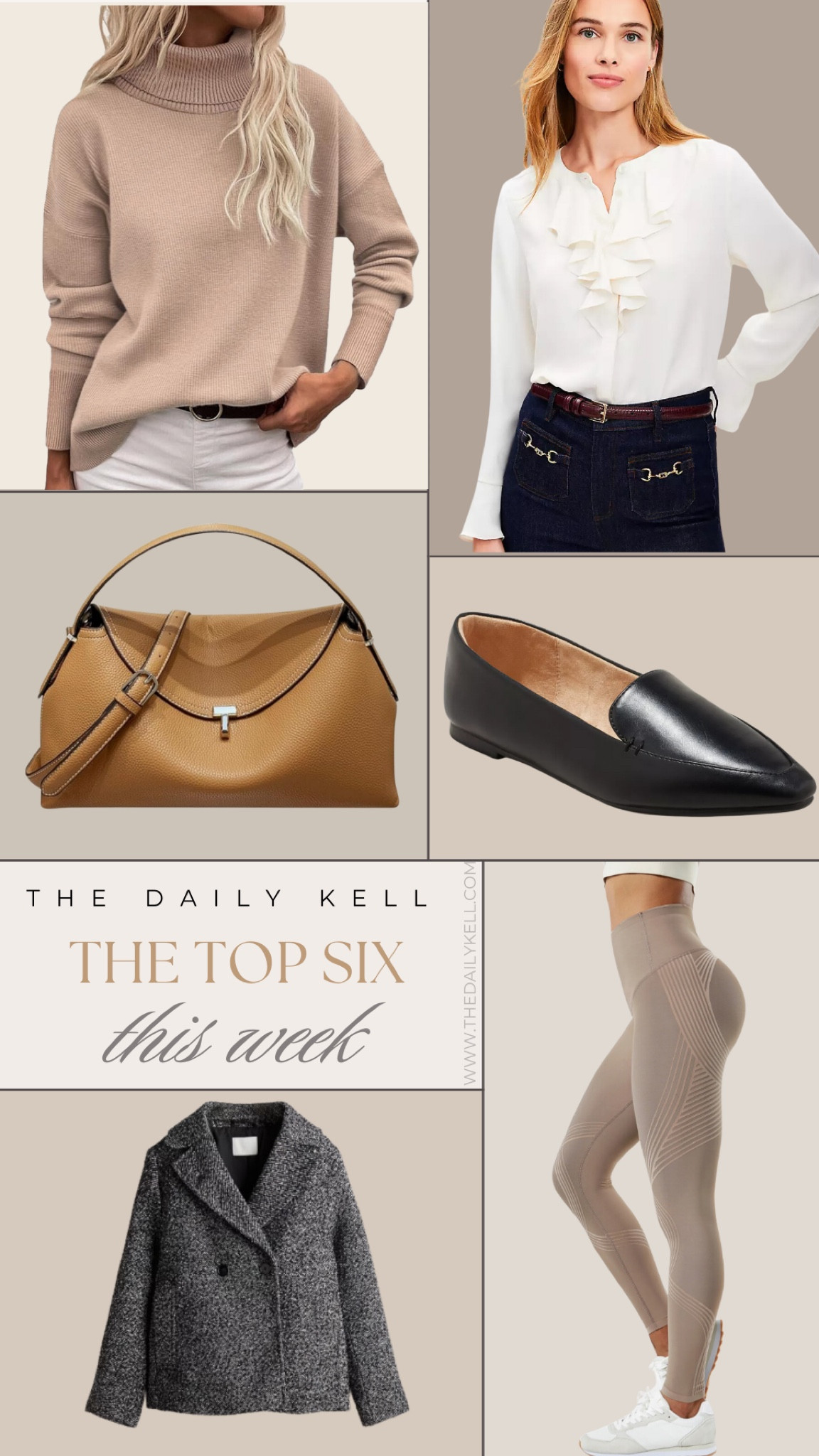 Weekly Best Sellers are in!

This turtleneck sweater feels super luxe even though it’s under $40. 

Blouse is currently on sale and can easily be dressed up or down.  

This handbag is a designer look for less.   

Loafers are super comfy and only $20.  I sized down as they ran big.  

The perfect affordable peacoat in a tweed blend. 

My favorite pair of leggings.  Size up because these are compression and provide major booty lifting and tummy control.  Use code KELL12 for 12% off your leggings.  

#LTKFindsUnder50 #LTKFindsUnder100 #LTKSeasonal