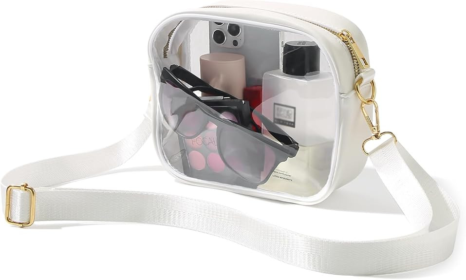 TOBVZOO Clear Bag Stadium Approved, Crossbody Transparent Bag for Concerts Sports Events, Purses ... | Amazon (US)