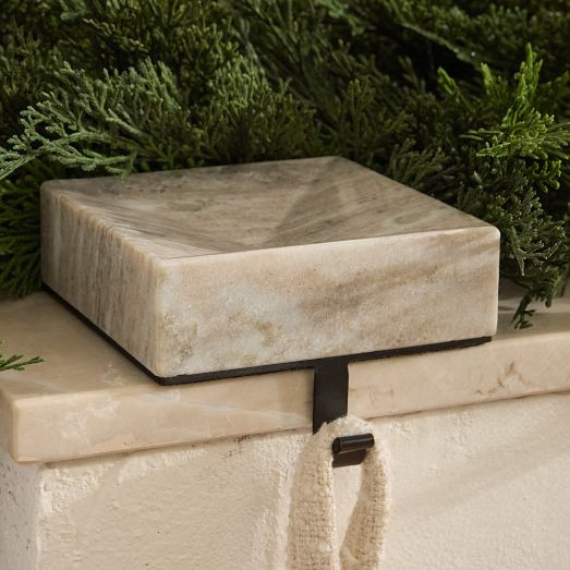 Faceted Stone Stocking Holders | West Elm (US)